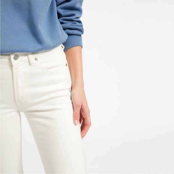 Everlane The Mid-Rise White Skinny Jean 26 Ankle - Picture 6 of 10